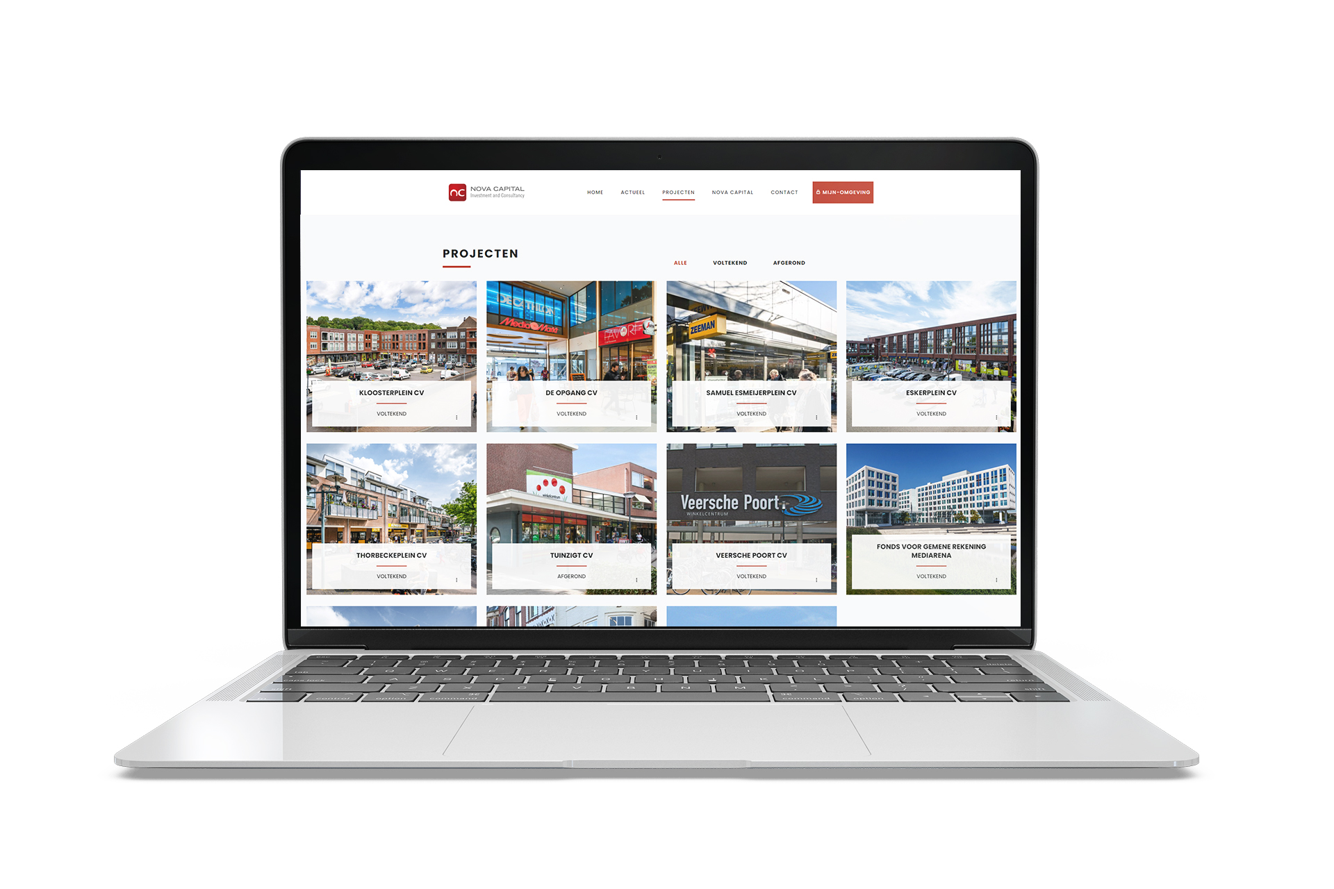 een laptop met een raam open