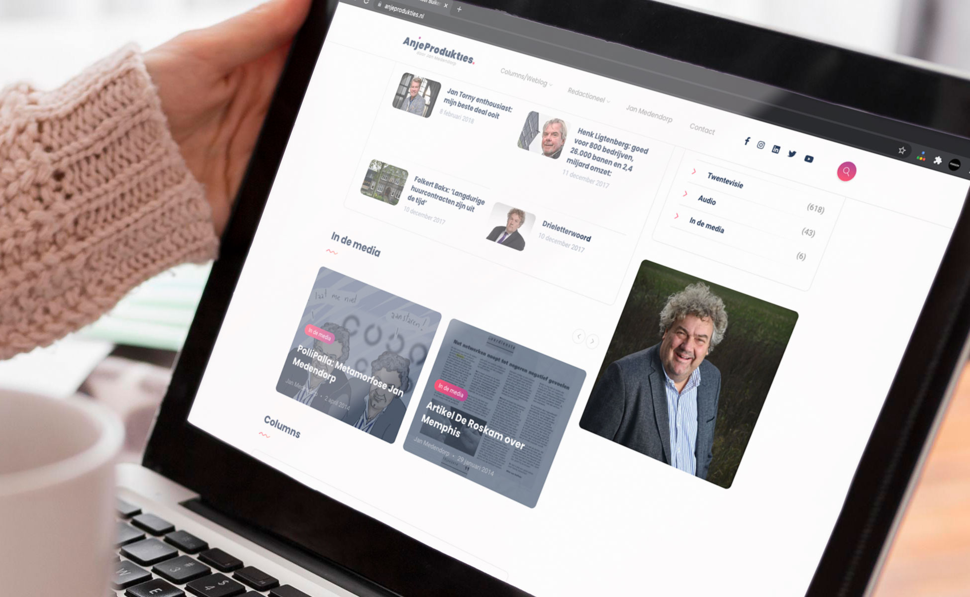 grafische gebruikersinterface, website